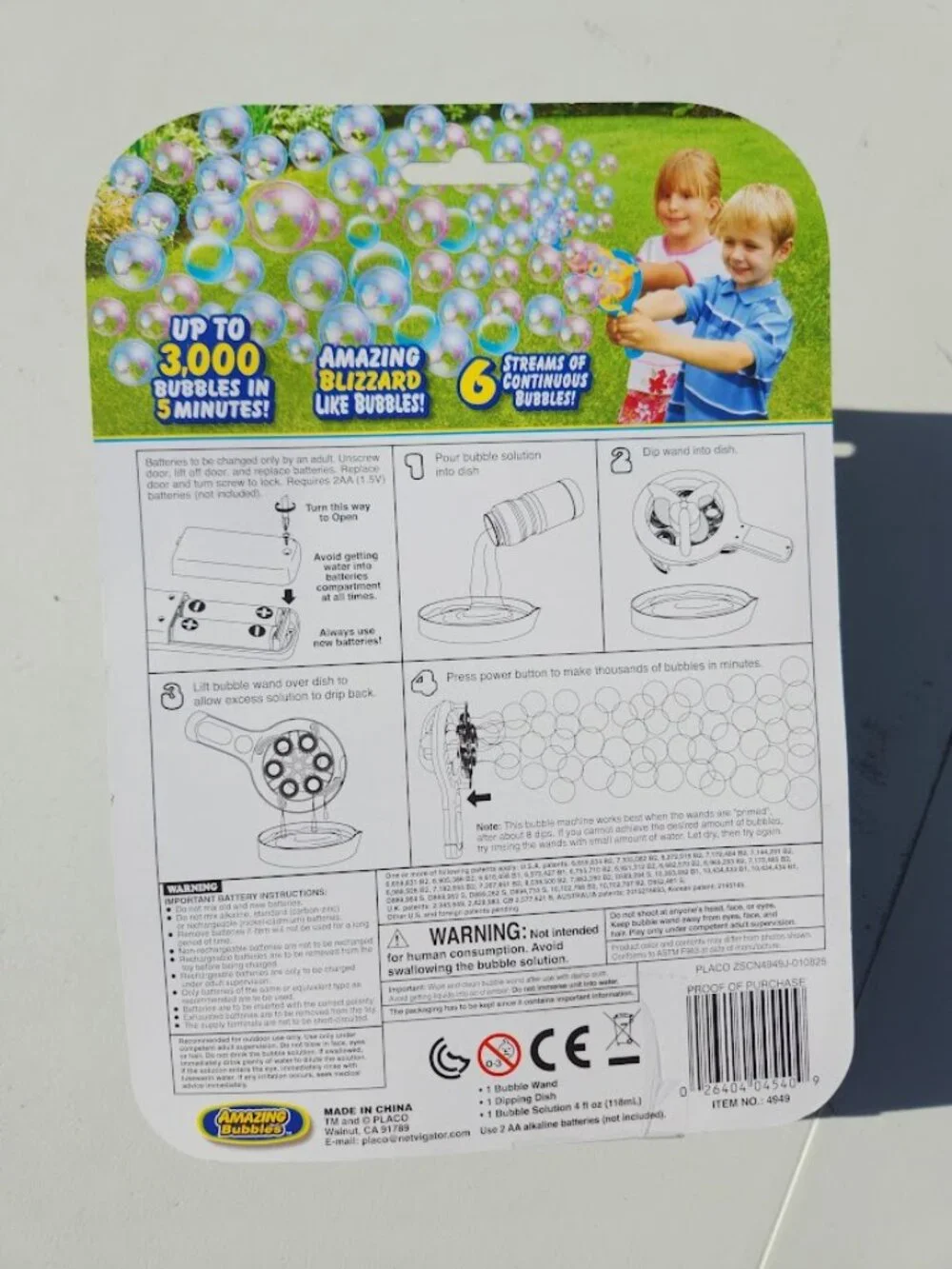 NEW Amazing Bubble Blizzard Toy Outdoor Backyard Picnic Stocking Stuffer